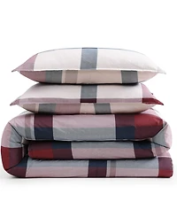 Tommy Hilfiger Prospect Park Plaid Cotton 3-Pc. Duvet Cover Set, King