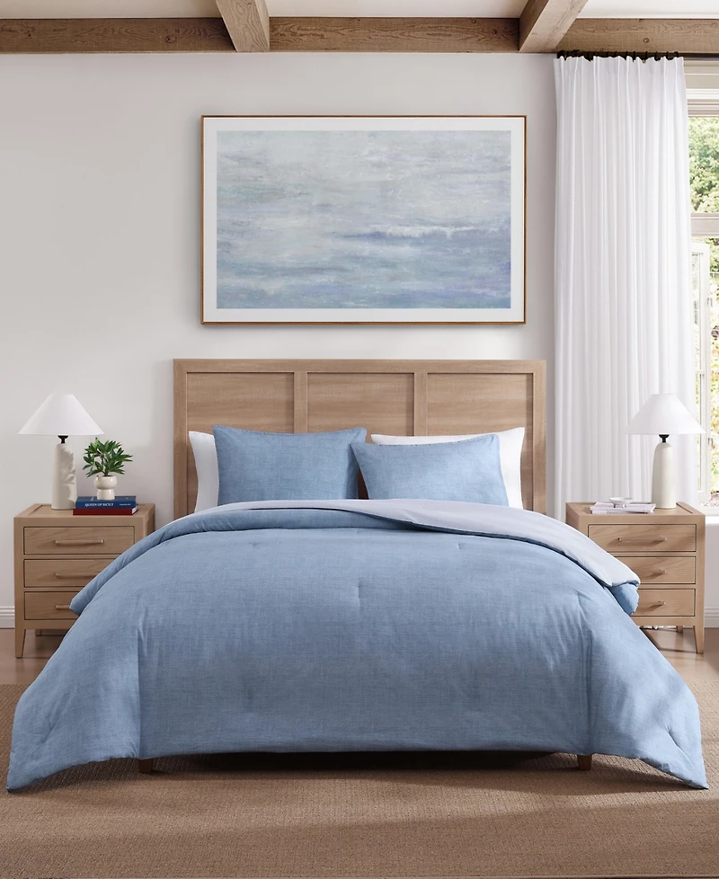 Tommy Hilfiger Classic Texture Cotton 3-Pc. Duvet Cover Set