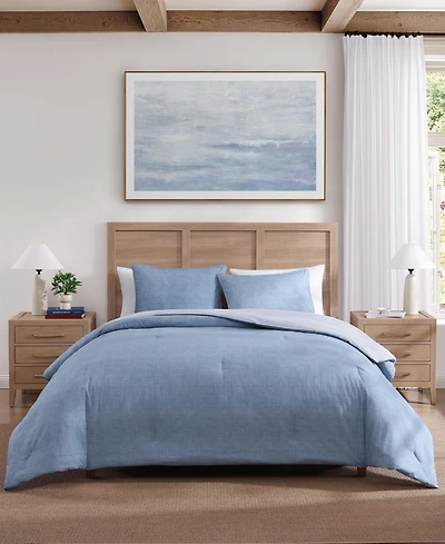 Tommy Hilfiger Classic Texture Cotton 3-Pc. Duvet Cover Set