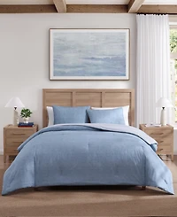 Tommy Hilfiger Classic Texture Cotton 3-Pc. Duvet Cover Set