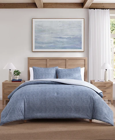 Tommy Hilfiger Classic Texture Cotton 3-Pc. Duvet Cover Set