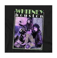 Logovision Men's Whitney Houston Motorcycle Queen T Shirt