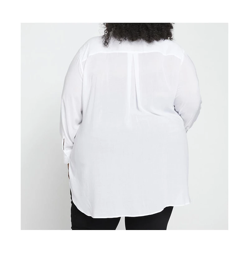 Universal Standard Womens Plus Toni Hi Low Tunic