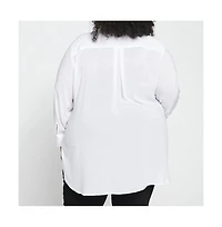 Universal Standard Womens Plus Toni Hi Low Tunic