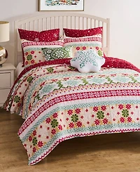 Greenland Home Fashions Fair Isle Snow 2-Pc. Quilt Set, Twin