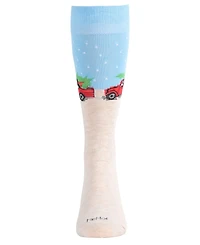 MeMoi Men's Holiday Pup Pick Up Crew Socks