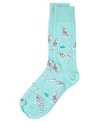 MeMoi Men's Dalmatian Crew Socks