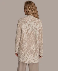 Donna Karan New York Women's Oversized Long Sleeve Cardigan