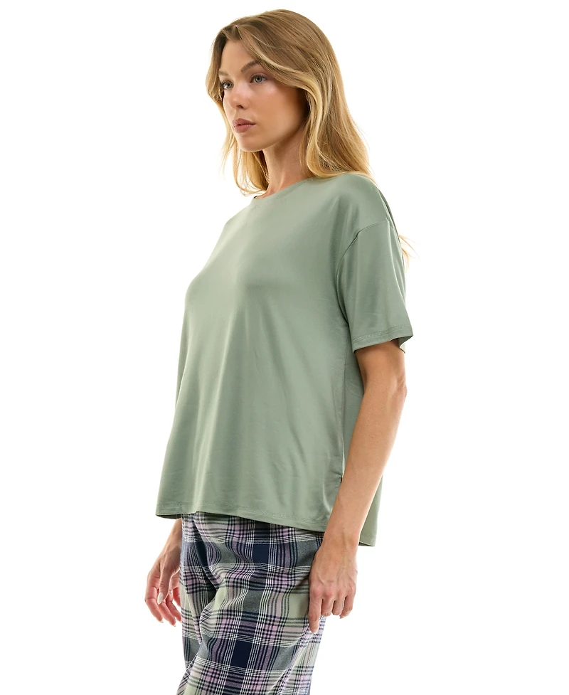 Roudelain Women's Drop Shoulder Crew Neck T-Shirt