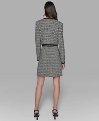 Karl Lagerfeld Paris Women's Textured Jacquard Jacket