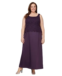 Alex Evenings Plus Lace Dress & Jacket