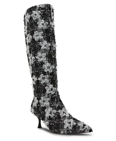 Betsey Johnson Women's Maxxine Floral Sequin Embellished Knee Boots