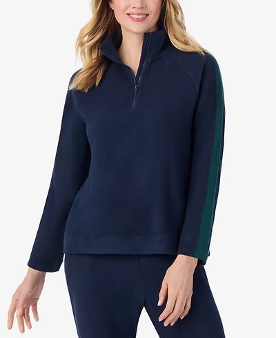 Cuddl Duds x Jennifer Lake Fleecewear with Stretch Half-Zip Pullover