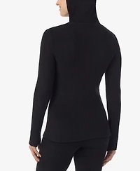 Cuddl Duds Petite Long Sleeve Half-Zip Hoodie