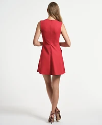 Isaac Mizrahi Women's Sleeveless Swingy Bow Dress