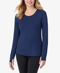 Cuddl Duds Women's Scoop Neck Long Sleeve Top