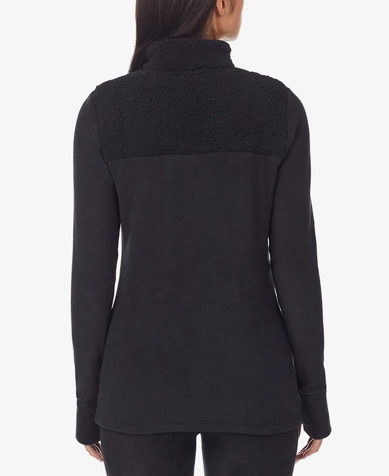 Cuddl Duds Petite Fleecewear Pull-On Top