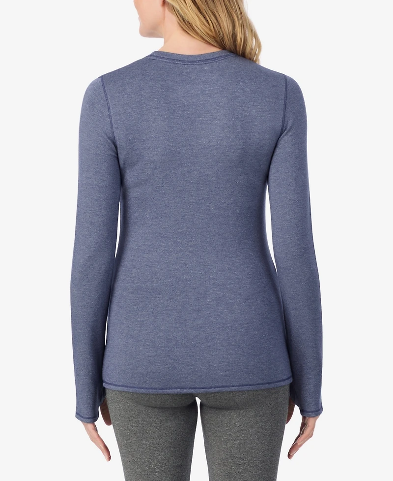 Cuddl Duds Women's Long Sleeve Crew Neck T-Shirt