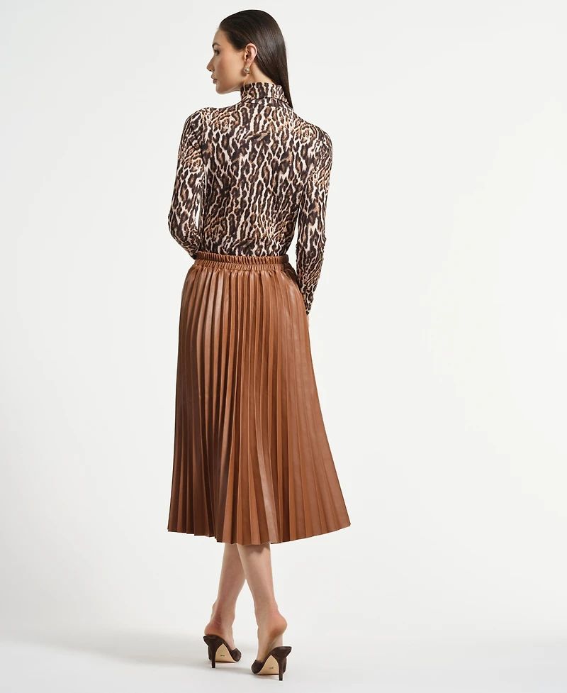 Isaac Mizrahi Women's A-Line Pleated Skirt