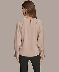 Donna Karan New York Women's Round Neck Top