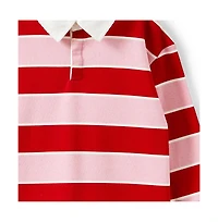 Cotton On Little Girls Little/Big Rugby Polo L/S Top