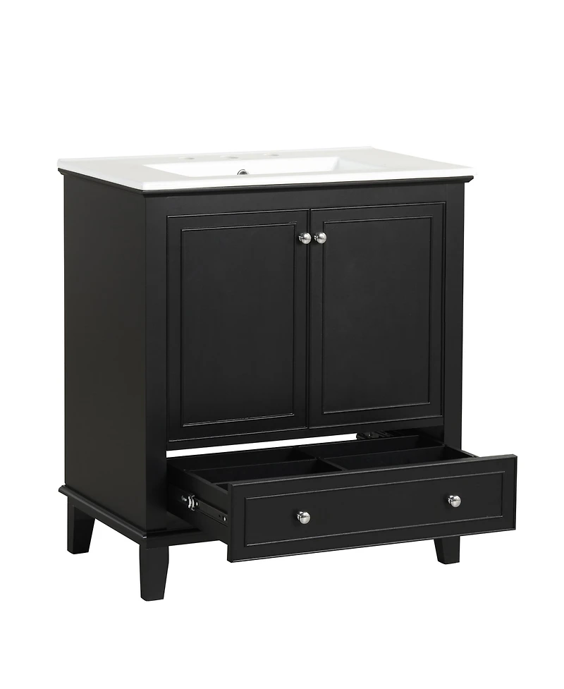 Casainc 30" Bathroom Vanity with Sink Combo, Multi-functional Cabinet with Doors and Drawer