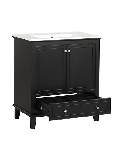 Casainc 30" Bathroom Vanity with Sink Combo, Multi-functional Cabinet with Doors and Drawer