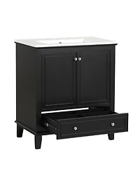 Casainc 30" Bathroom Vanity with Sink Combo, Multi-functional Cabinet with Doors and Drawer