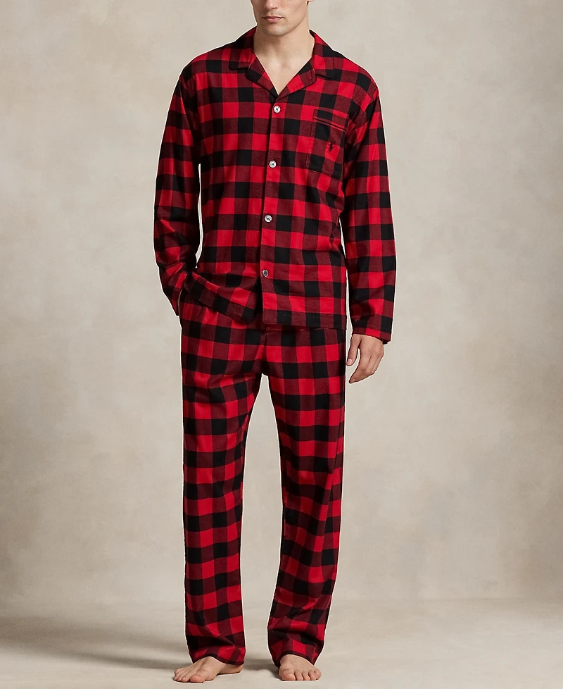 Polo Ralph Lauren Men's 2-Piece Buffalo Check Sleepwear Set
