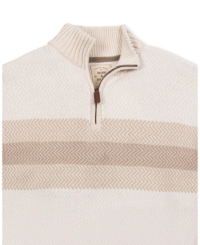 Hope & Henry Men's Organic Half Zip Pullover Sweater