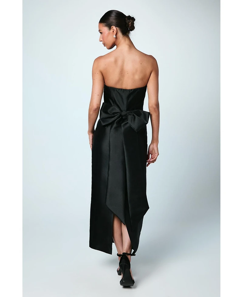 Coast Women's Bandeau Twill Bow Back Bridesmaids Dress