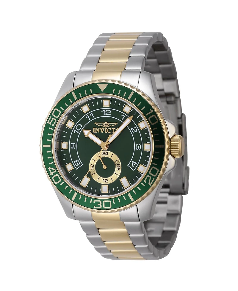 Invicta Men's Pro Diver Quartz Multifunction Green Dial Watch
