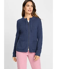 Olsen Women's Zip Front Cardigan