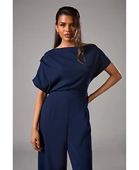 Coast Women's Petite Pleat Off The Shoulder Jumpsuit