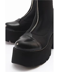 Prologue Shoes Bray Patent Chunky Boot (Women)