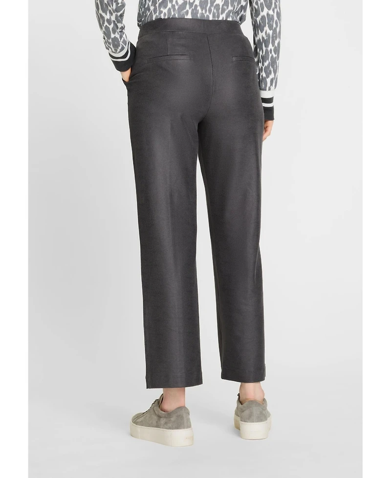 Olsen Mona Fit Straight Leg Coated Pull-On Pant