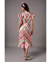 Coast Women's Lisa Printed Ruffle Hem Midi Dress