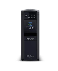 CyberPower CP1500PFCLCDTAA 1500VA/1000W PFC Sinewave LCD Mini-Tower Ups System, Taa Compliant, Black