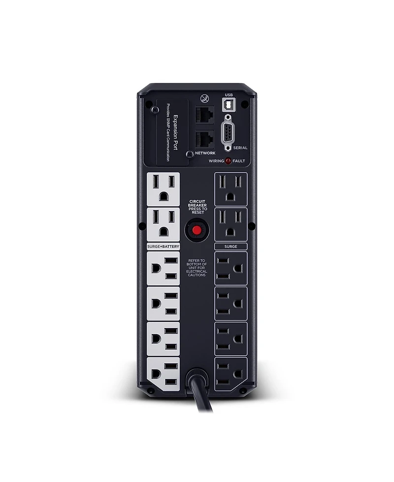 CyberPower BRG1500AVRLCD2 1500VA/900W Intelligent LCD Mini-Tower Ups with Remote Management, Nema 5-15P
