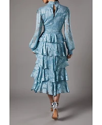 Coast Women's Jacquard Tiered Maxi Dress