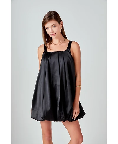endless rose Women's Sleeveless Balloon Mini Dress