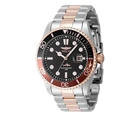 Invicta Men's 44717 Pro Diver Quartz 3 Hand Black Dial Watch