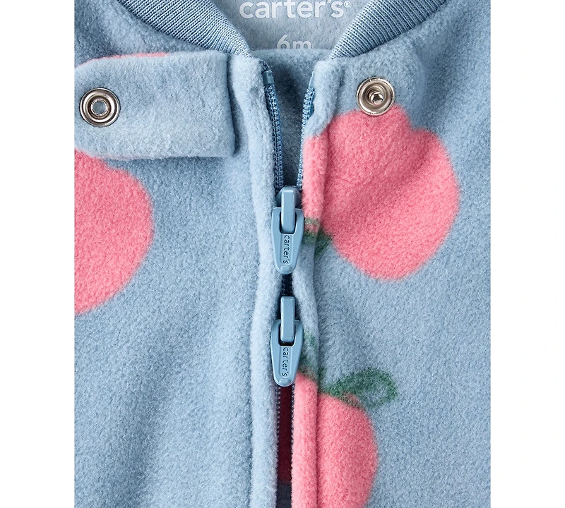 Carter's Baby Girls Zip-Up Sleep and Play Coverall
