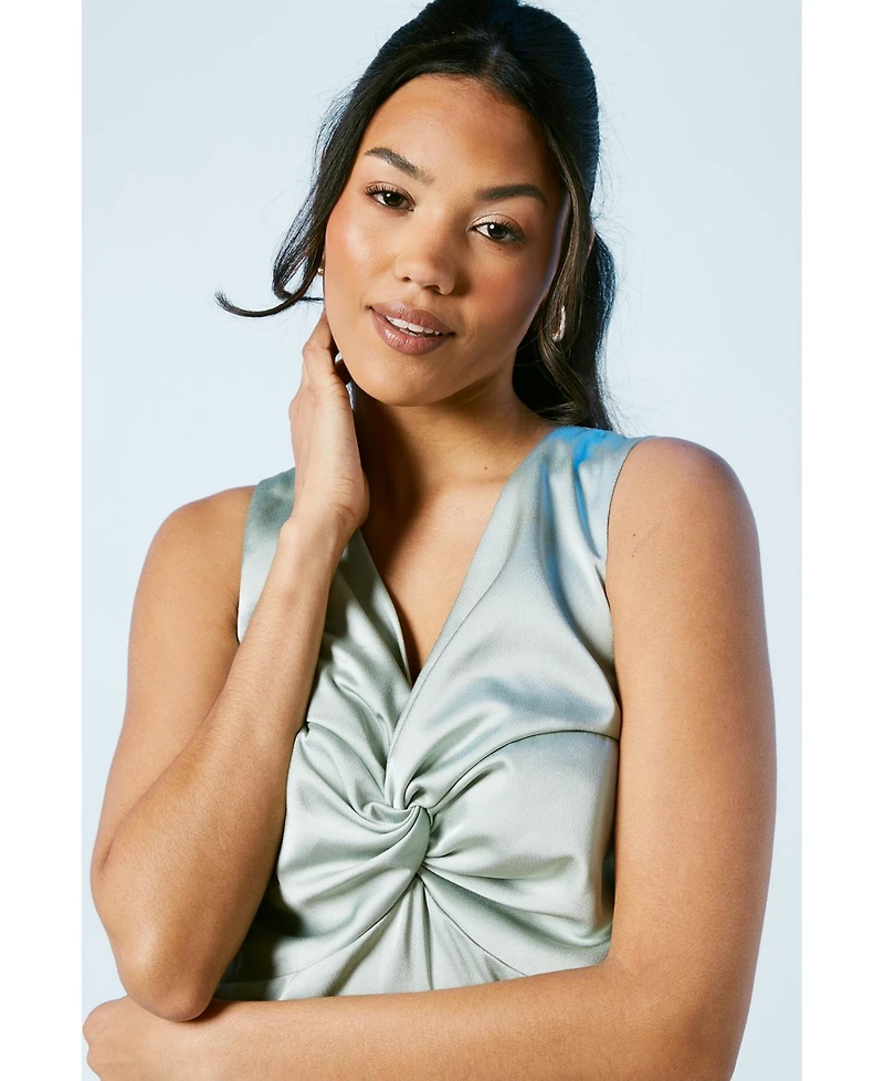 Oasis Women's Satin Bridesmaids Midi Dress