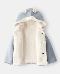 Carter's Baby Boys Sherpa-Lined Cardigan