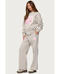 Edikted Women's Wild Petal Hoodie