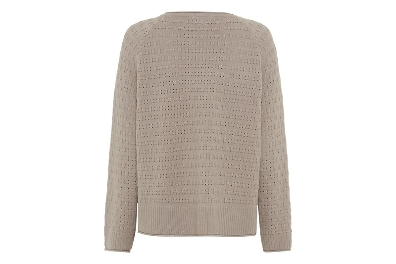 Olsen Women's Stitch Interest Boat Neck Sweater