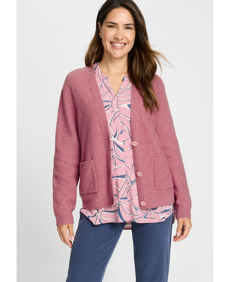 Olsen Women's Boucle Knit Cardigan