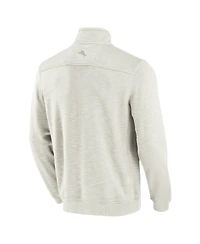 Tommy Bahama Men's White Texas A&M Aggies Sport Tobago Bay Tri-Blend Quarter-Zip Pullover Sweatshirt