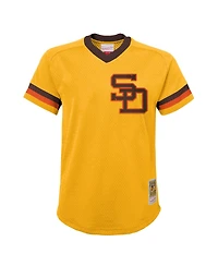 Mitchell & Ness Big Boys and Girls Tony Gwynn Gold San Diego Padres Cooperstown Collection Mesh Batting Practice Jersey